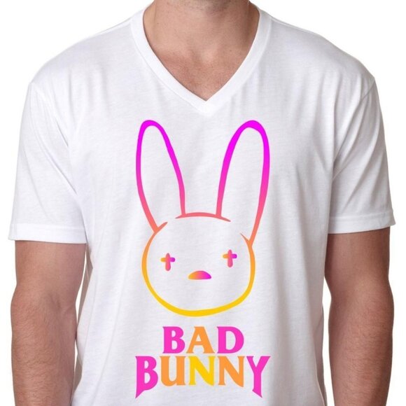 Bad Bunny Colorful Logo Unisex Tee - Picture 1 of 2